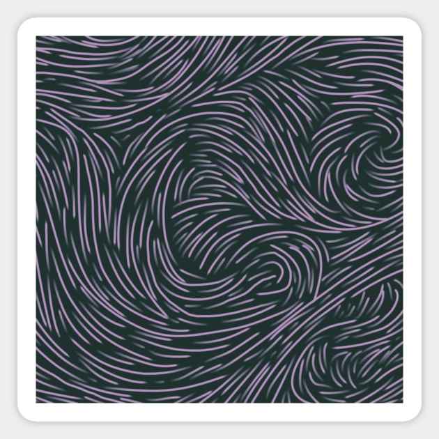 abstract lines coalesce colorful  pattern Sticker by styleandlife